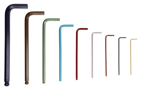 The keys are additionally covered with a special ColorGuard layer, providing protection and allowing for easy and quick size