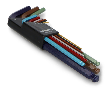 The Bondhus Allen key set is a professional tool designed for service, assembly and workshop work