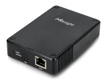 Black Lorawan switchboard with visible inputs.