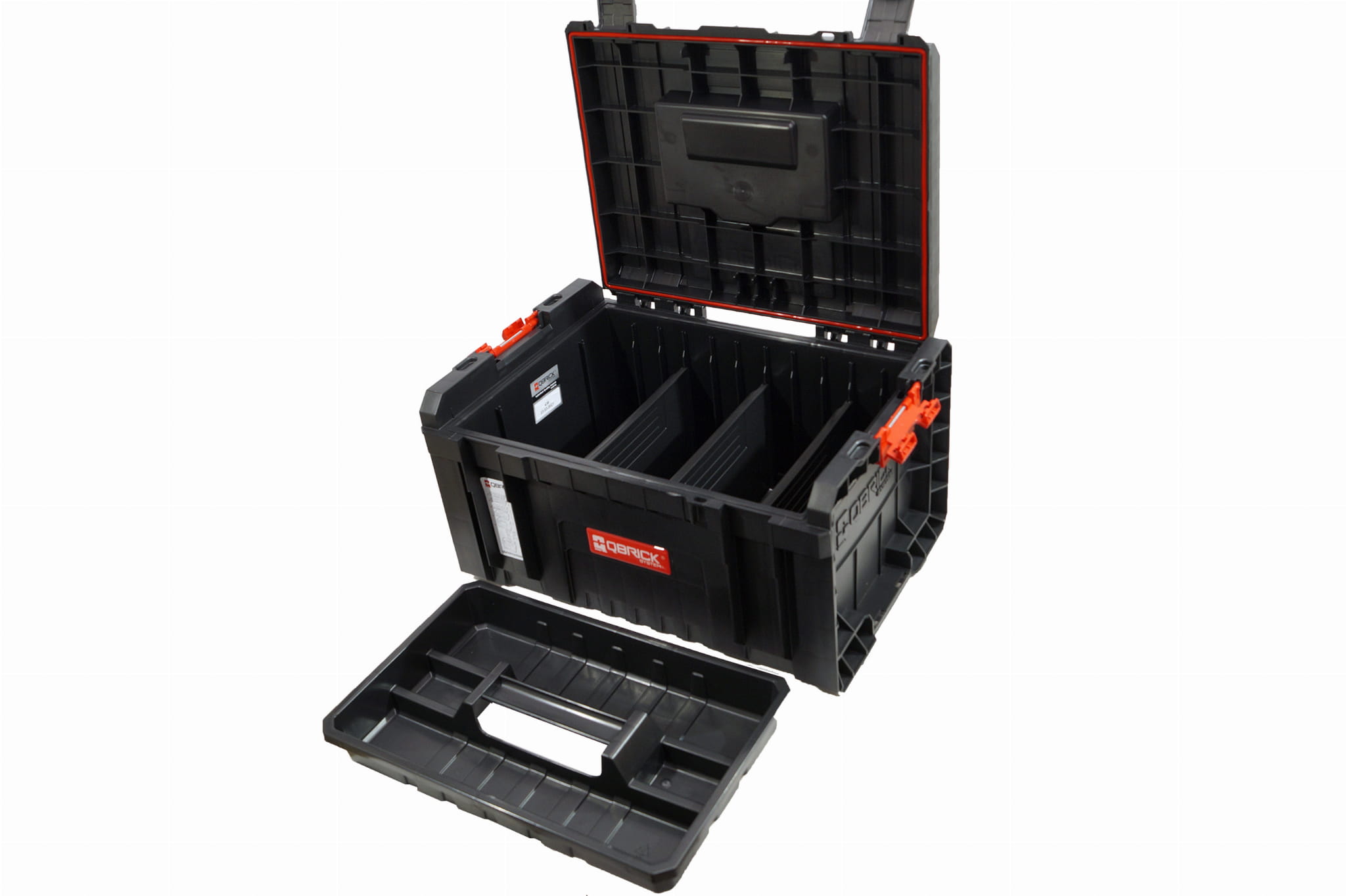 Qbrick System QS ONE 23-in Black Metal Lockable Tool Box