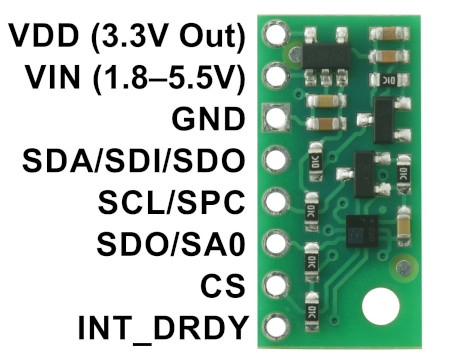 Pololu sensor pins.