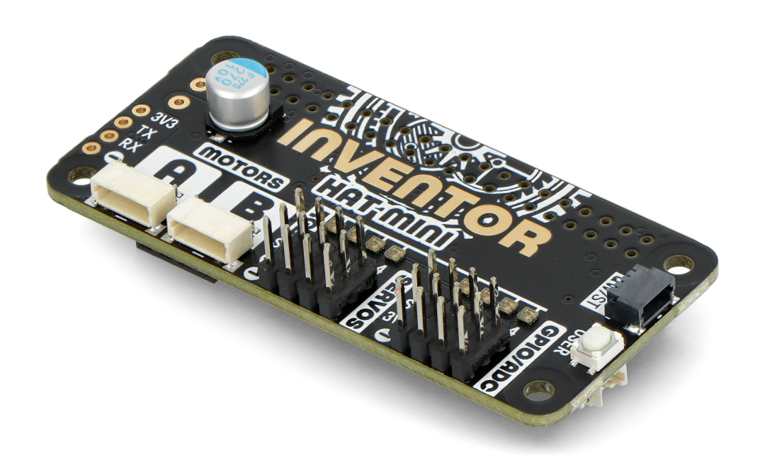 Inventor HAT Mini - robot controller - shield for Raspberry Pi - PiMoroni PIM672