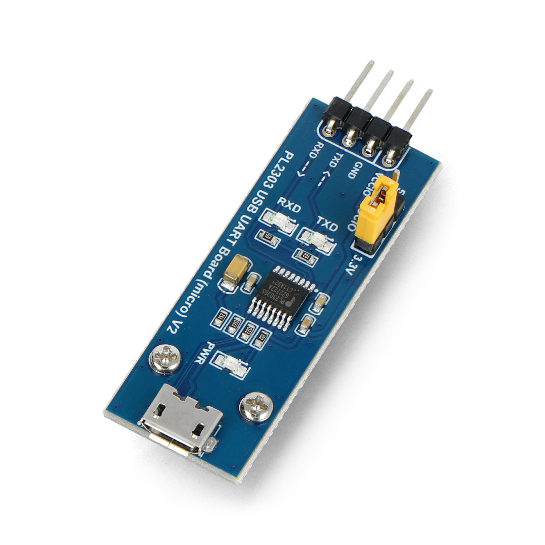 The board has connectors with a pitch of 2.54 mm