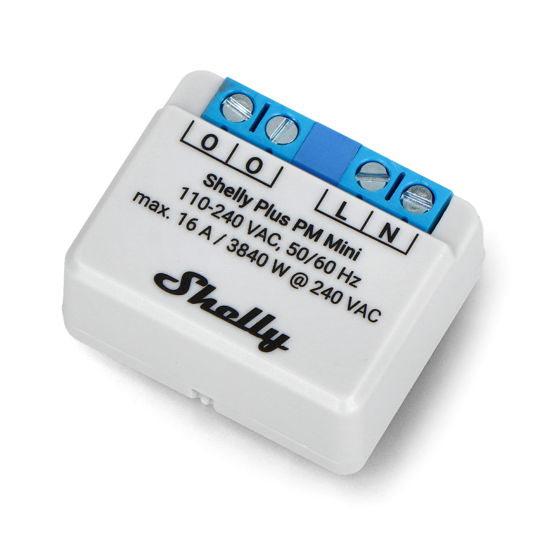 Shelly Plus 1PM Mini WiFi & Bluetooth based Flush mount Relay, Power