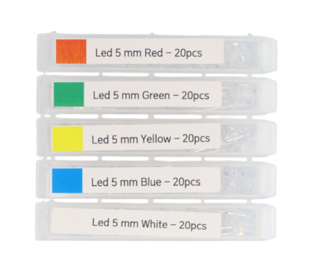 5mm LED Diode Kit - justPi - 100 pcs.