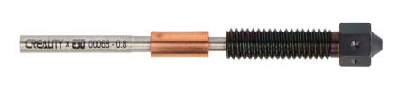 0.8mm Genuine E3D Obxidian High Flow Nozzle for Creality K1 Series 3D Printers - 1.75mm Filament - Hardened Steel + E3DLC