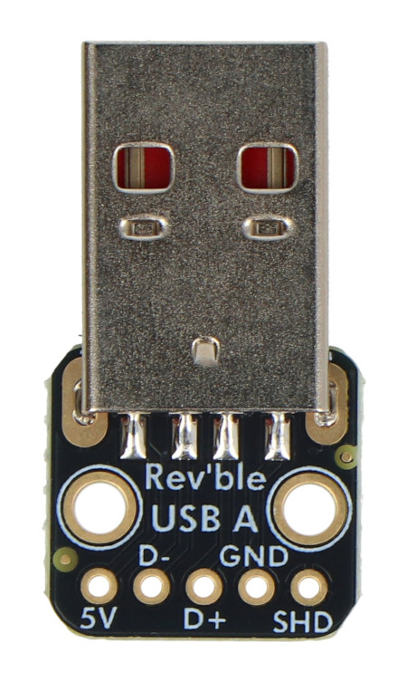 USB Type-A Double-Sided Plug Module - Breadboard Connector - Adafruit 6001