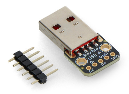 USB Type-A Double-Sided Plug Module - Breadboard Connector - Adafruit 6001