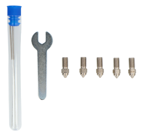Nozzle Set 0.4mm / 0.6mm / 0.8mm for Elegoo Neptune 4 / 4 Pro 3D Printers - Hardened Steel