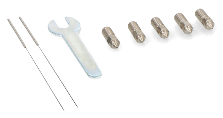 Nozzle Set 0.4mm / 0.6mm / 0.8mm for Elegoo Neptune 4 / 4 Pro 3D Printers - Hardened Steel