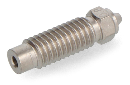 0.8 mm nozzle for Elegoo Neptune 4 Plus / 4 Max 3D printers - 1.75 mm filament - hardened steel