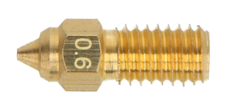 0.6mm nozzle for Elegoo Neptune 4/4 Pro 3D printers - 1.75mm filament - brass