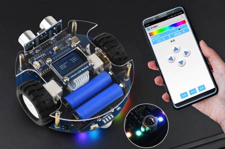 Pico2Go Mobile Robot - remote-controlled robot - RP2350-Plus - Waveshare 31698
