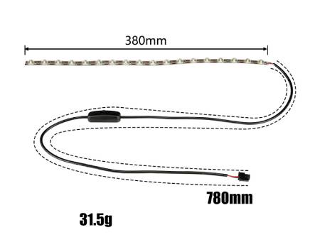 LED strip for Bambu lab A1 printers - 380 mm