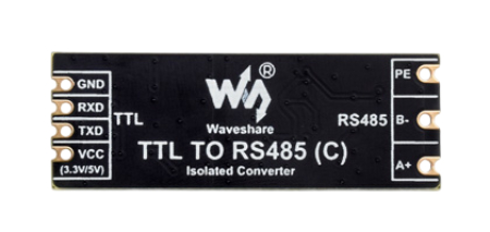The TTL to RS485 Converter (C) is a compact, professional module designed to convert TTL signals (3.3V/5V) to a differential