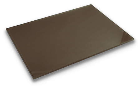 PMMA acrylic plate - 3 mm - 400 x 600 mm - Milk Chocolate - 1 pc