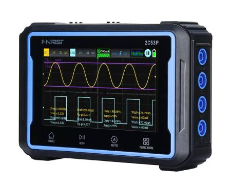 FNIRSI 2C53P 3-in-1 portable oscilloscope with multimeter and 50 MHz signal generator, 2 channels