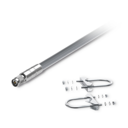 High-quality Qoltec 8 dBi external LoRa antenna, made of fiberglass, for wireless communication
