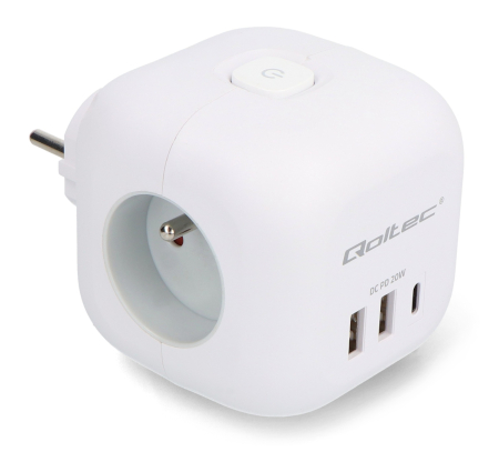 The USB Type-C port with 20W Power Delivery allows you to quickly charge smartphones, tablets and other mobile devices