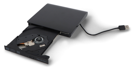 External drive - DVD-RW USB 3.0 burner for reading and writing CD / DVD - Qoltec 51857