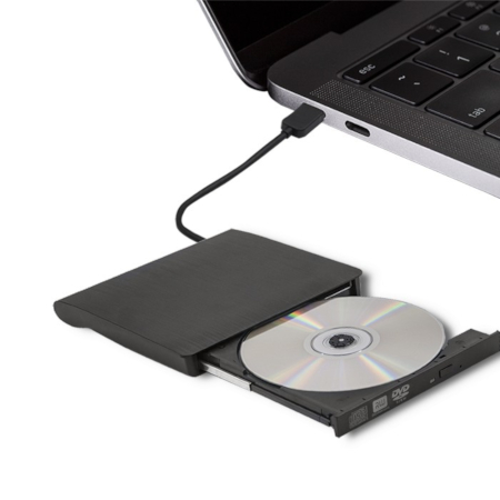 External drive - DVD-RW USB 3.0 burner for reading and writing CD / DVD - Qoltec 51857