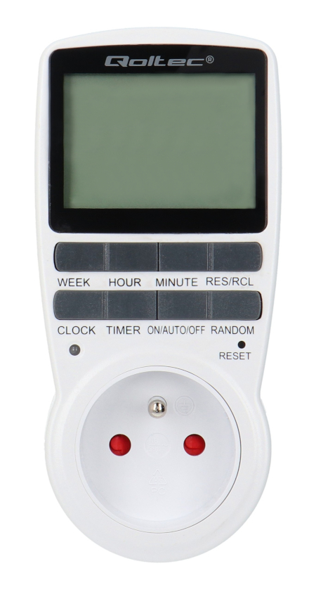 Digital timer PC0628 3680 W 16 A - Qoltec 50628
