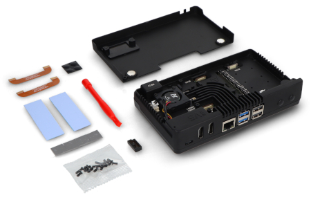 The case also supports two HDMI ports, allowing you to connect two monitors and conveniently use your Raspberry Pi 5